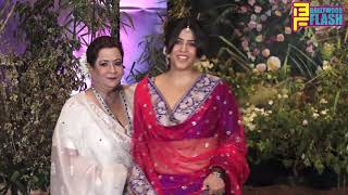 Watch Ekta Kapoor At Sonam- Anand GRAND Reception Party Video