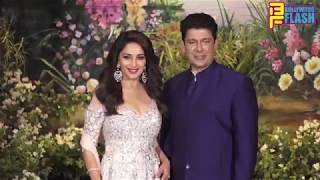 Watch Madhuri Dixit With Husband Dr. Nene At Sonam Kapoor Reception Party Video