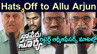 Watch Retired Army Officers about Naa Peru Surya Naa Illu India | Allu Arjun Military Officer Video