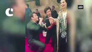 Watch Sonam Kapoor reception: SRK-Salmanâ€™s â€˜Karan-Arjun momentâ€™ will surely make your day! Video