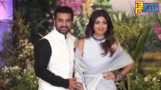 Watch Shilpa Shetty Kundra With Husband Raj Kundra At Sonam Kapoor Reception Party Video