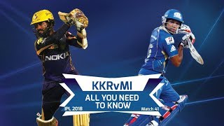 Watch IPL 2018: Match 41, KKR vs MI - All you need to know Video