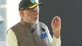 Watch PM Shri Narendra Modi's speech at dedication of submarine INS Kalvari to the Nation at Mumbai Video