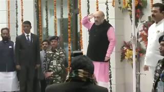 Watch BJP National President Shri Amit Shah unfurls tricolour at BJP HQ in New Delhi. #RepublicDay Video