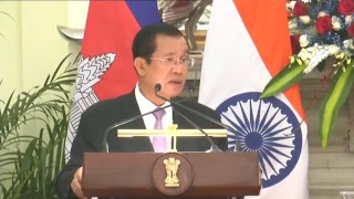 Watch PM Shri Narendra Modi & PM of Cambodia Hun Sen at a Joint Press Statement at Hyderabad House Video