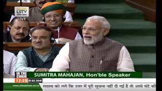 Watch PM Modi's reply to the 'Motion of Thanks on the President's Address' in the Lok Sabha Video