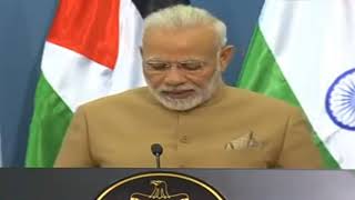Watch PM Modi's speech at Joint Press Statement with President Mahmoud Abbas of Palestine Video