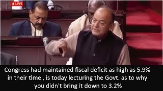 Watch Congress had maintained fiscal deficit as high as 5.9% but we have brought it down to 3.5%-3.2% : FM Video