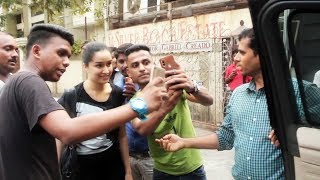Watch FANS Mob Shraddha Kapoor At The Space For Dance Rehearsal Video