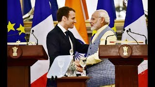 Watch PM Shri Narendra Modi & French President Emmanuel Macron at a Joint Press Statement Video