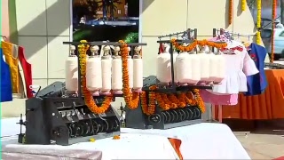 Watch PM Shri Narendra Modi & French President Emmanuel Macron visit Deen Dayal Hastkala Sankul Video