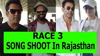 Watch RACE 3 Team Reached Rajasthan For Shooting A Song I Salman Khan Video