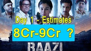 Watch Raazi Collection Estimates Day 1 Video