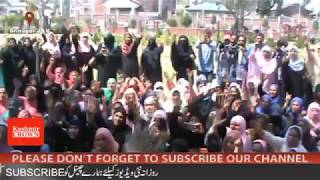 Watch Anganwadi workers protest in Srinagar for increase in monthly honorarium Video