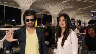 Watch Newly Wed Himesh Reshammiya With Wife Sonia Kapoor Leaves To Dubai For Honeymoon Video