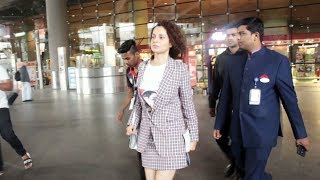 Watch Kangana Ranaut Returns From CANNES 2018, Spotted At Airport Video