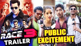Watch RACE 3 TRAILER | PUBLIC EXCITEMENT | Salman Khan, Jacqueline Fernandez Video