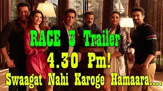 Watch RACE 3 Trailer Will Release Around 4.30 Pm On May 15, 2018 Video