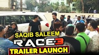 Watch Saqib Saleem GRAND ENTRY At RACE 3 TRAILER LAUNCH Video