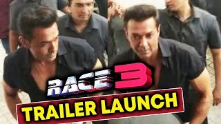 Watch Bobby Deol GRAND ENTRY At RACE 3 TRAILER LAUNCH Video