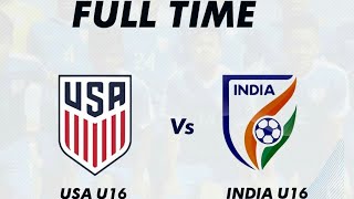Watch India U16 vs USA U16 || Sportschain cup 2018 0-1 || Full Match Highlights & Analysis Video