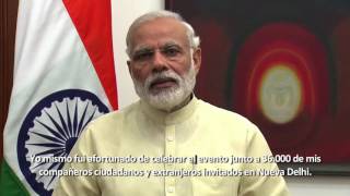 Watch (Spanish subtitled) PM Narendra Modi's message on 2nd IDY Video