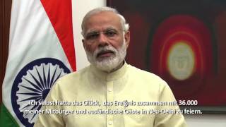 Watch (German subtitled) Message by PM Narendra Modi on 2nd IDY Video