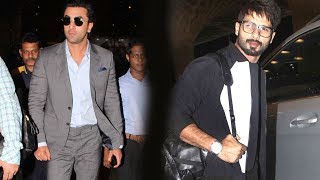 Watch Ranbir Kapoor And Shahid Kapoor Spotted At Airport, Returns From IIFA 2018 Press Conference Video