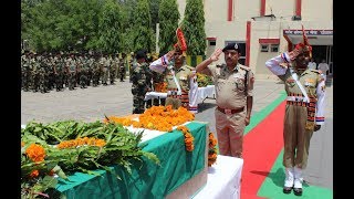 Watch Tributes paid to BSF jawan martyred in Pakistan firing Video