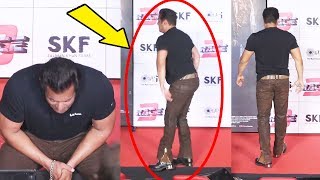 Watch Salman Khan Was In PAIN During RACE 3 Trailer Launch, This Video Will Melt Your Heart Video