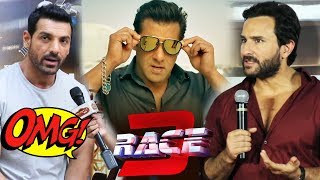 Watch Saif Ali Khan And John Abraham's Shocking Reaction On Salman Khan's RACE 3 Video