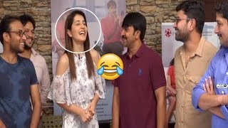 Watch Jambalakidi Pamba Movie Lyrical Video song Launch by Raasi Khanna | Srinivas Reddy | Top Telugu TV Video