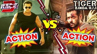 Watch RACE 3 Action Vs Tiger Zinda Hai Action | Salman Khan's BIGGEST ACTION MOVIE Video