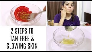 Watch 2 Steps to TAN - FREE & GLOWING Skin | Home Remedies Video