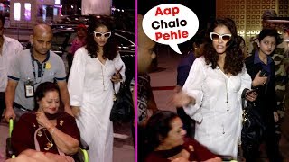 Watch Kajol With Ajay Devgn's Mother Leaves For Singapore To Unveil Her Wax Statue At Madame Tussauds Video