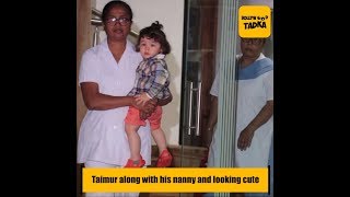 Watch Taimur Ali Khan clicked outside the playschool Video