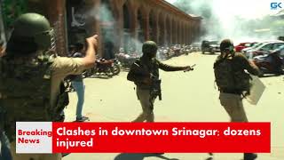 Watch Clashes in downtown Srinagar; dozens injured Video