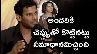 Watch Vishal Sensational Comments About Samantha @ Abhimanyudu Press Meet | Arjun Video