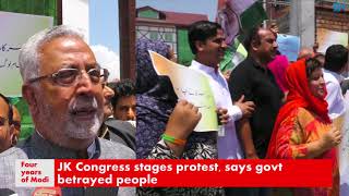 Watch JK Congress stages protest, says govt betrayed people Video