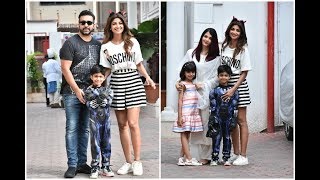 Watch Aishwarya Rai With CUTE Daughter Aaradhya Attends Shilpa Shetty's Son Viaan's Birthday Party Video