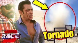 Watch RACE 3 On Location | When RACE 3 Set Was Hit By Tornado | Salman Khan Video