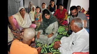 Watch Mehbooba visits Jammu border areas, listens to shelling victims Video