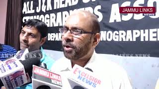 Watch Stenographers Asso appeals Govt to consider demands or face agitation Video