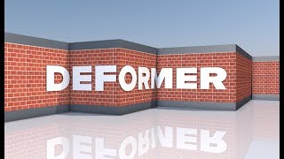 Watch Deform Text on Wall Surface in Cinema 4D Tutorial Video