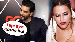 Watch Angad Bedi ANGRY On Wife Neha Dhupia PREGNANT Before Marriage Question Video
