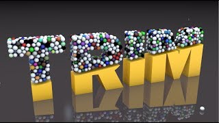 Watch How to Trim Text/Logo and fill with objects in Cinema 4D Tutorial Video
