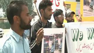 Watch Family of slain youth run over by police vehicle, protest in Srinagar Video