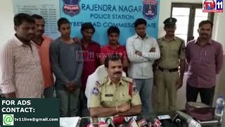 Watch FOUR PERSONS ARRESTED  FOR  BURNING  PARKED VEHICLES AT RAJENDRANAGAR PS  TV11 NEWS 25TH MAR 2017 Video