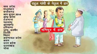 Watch Here is a compilation of all the glories of Rahul Gandhi that have brought to Congress party Video