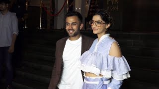 Watch Sonam Kapoor And Anand Ahuja At Veere Di Wedding Screening Video